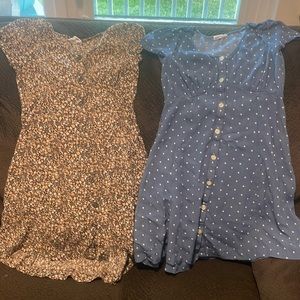 2 girls size 12 gap dresses